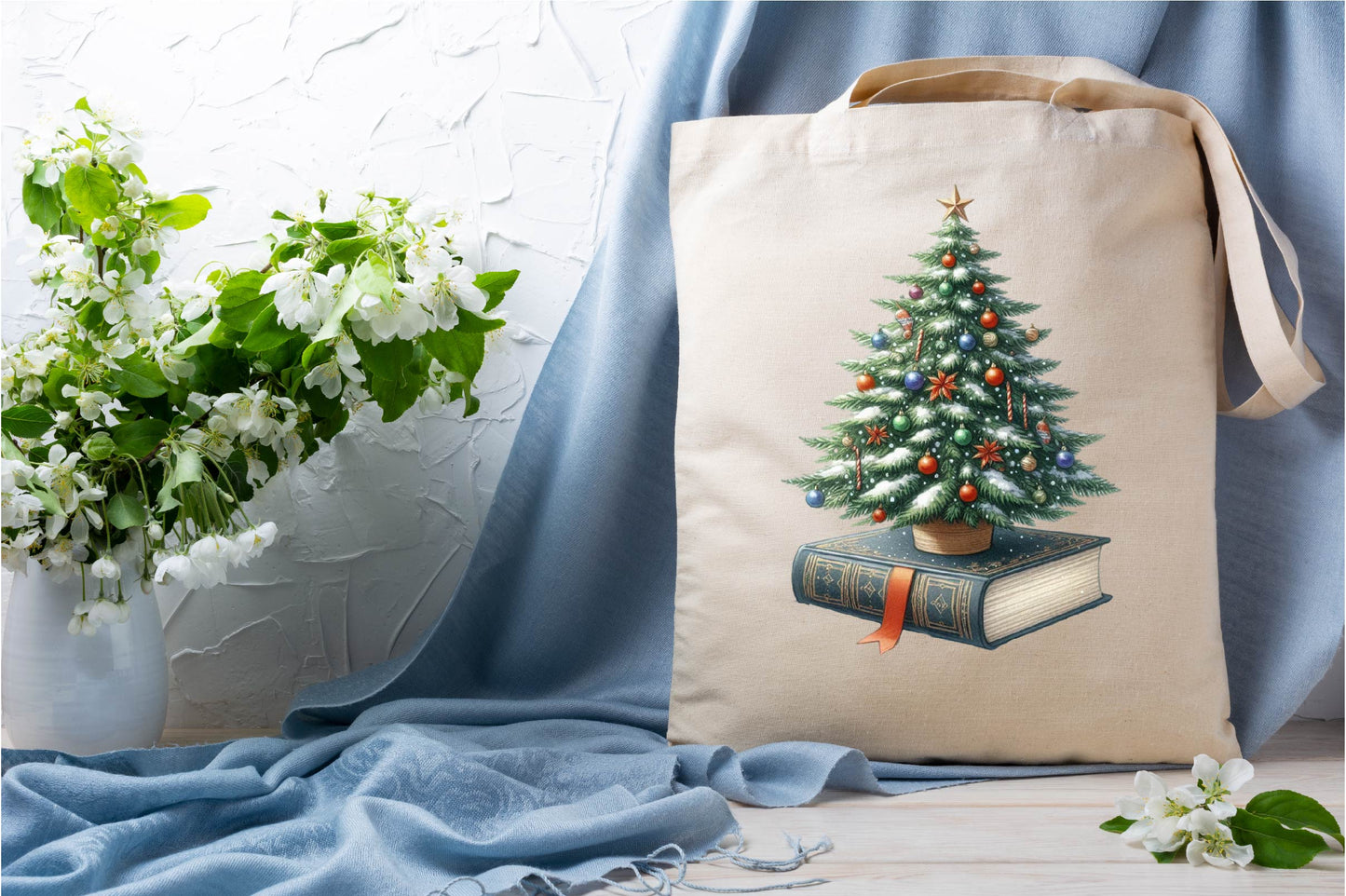 Christmas Book Tree Clipart Bundle 32 Festive Christmas Tree PNG Designs