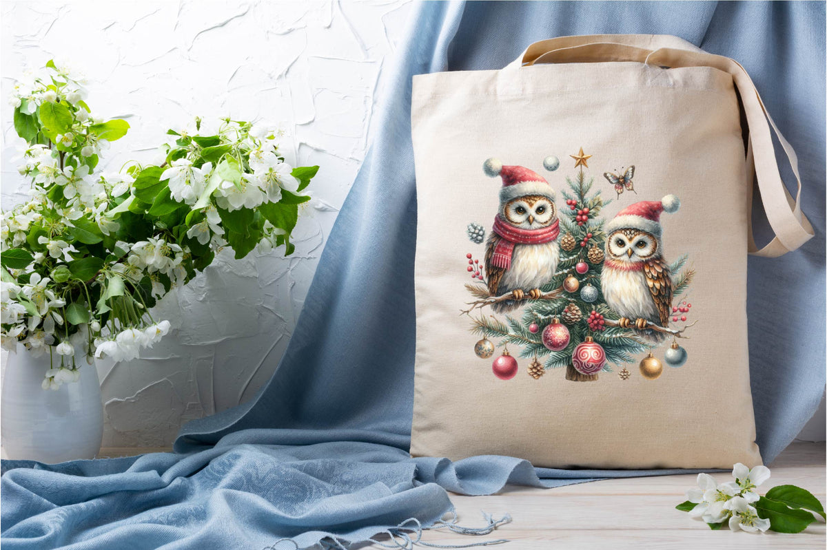 33 Christmas Owl Clipart Bundle