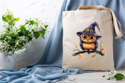 26 Halloween Witch Owl Clipart PNG Bundle