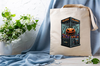 26 Halloween Claw Machine Clipart Bundle PNG, Spooky Pumpkin Arcade Game Sublimation