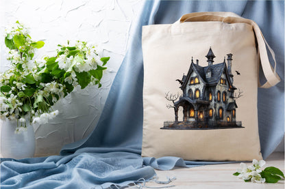 27 Halloween Gothic House Clipart Bundle