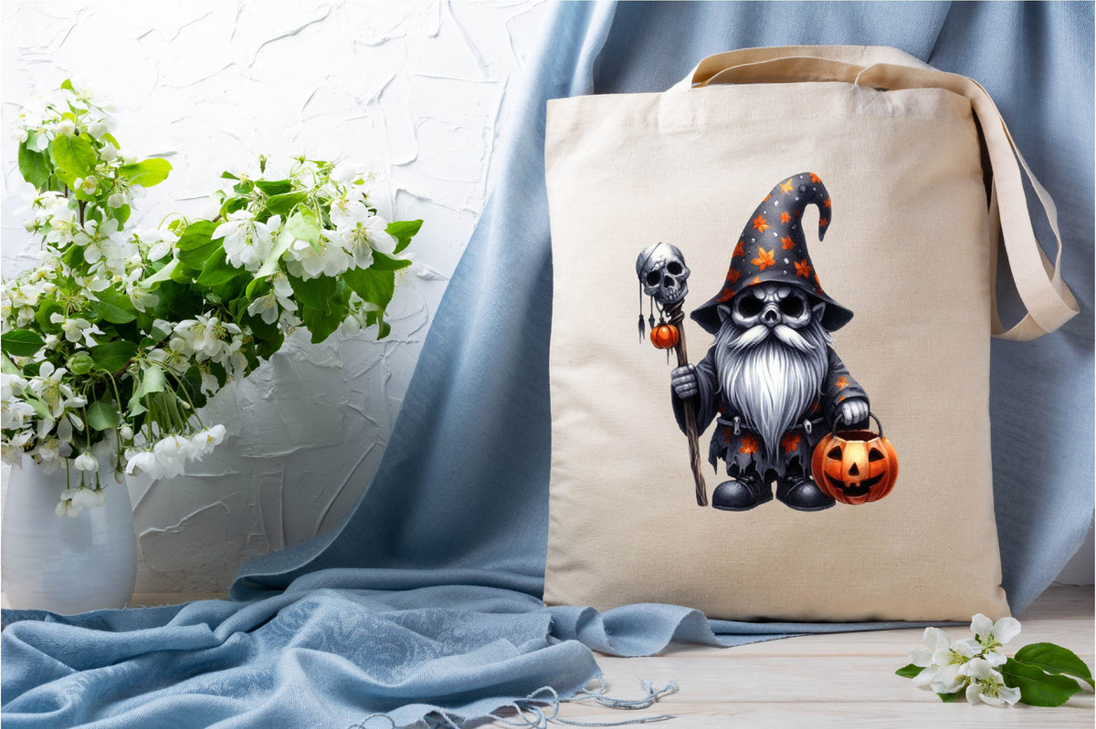 34 Halloween Scary Gnome Clipart PNG Bundle
