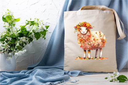 26 Autumn Cute Sheep Clipart Bundle