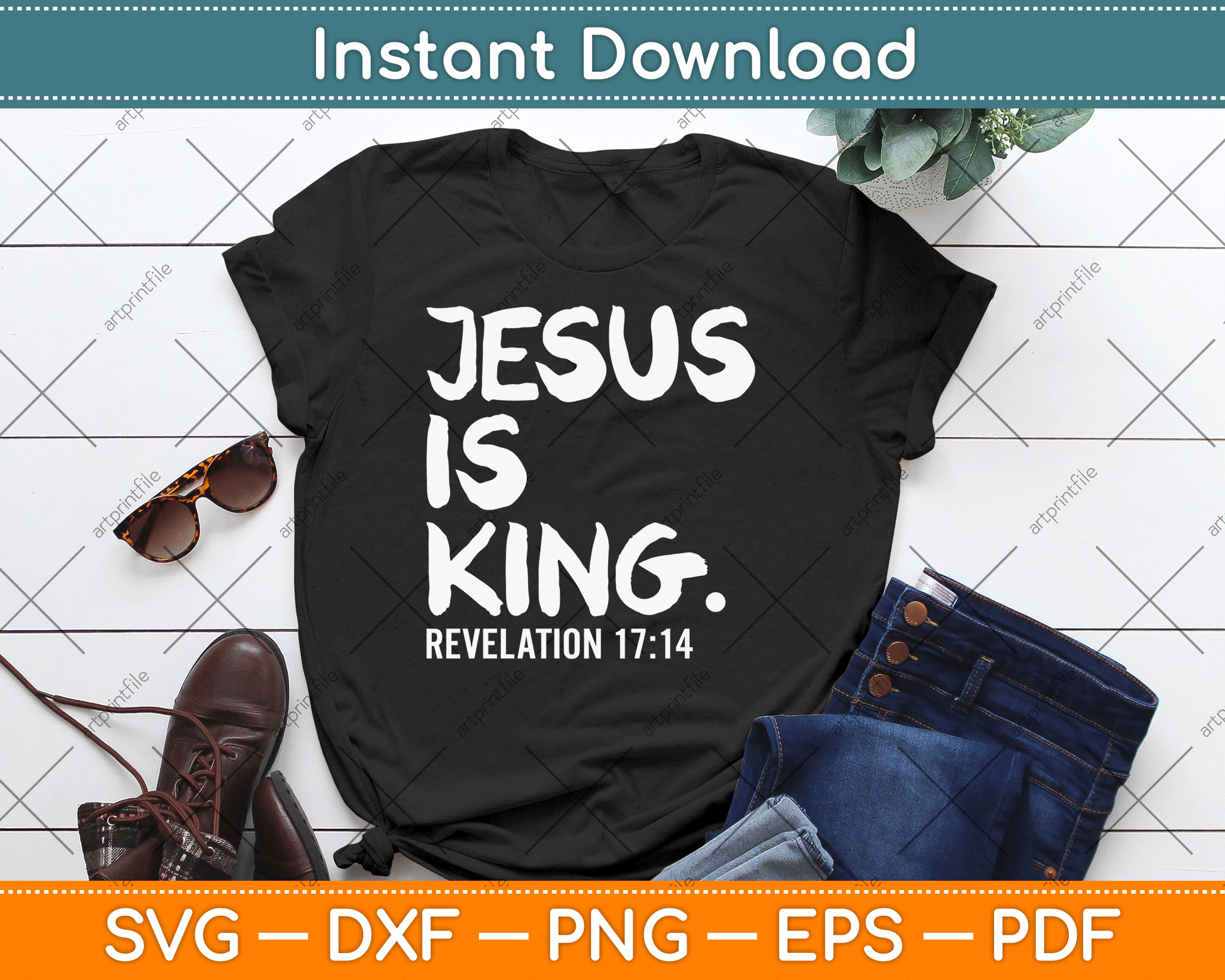 Jesus Is King Christmas Revelation Bible Religious Christian SVG Digital Cutting File