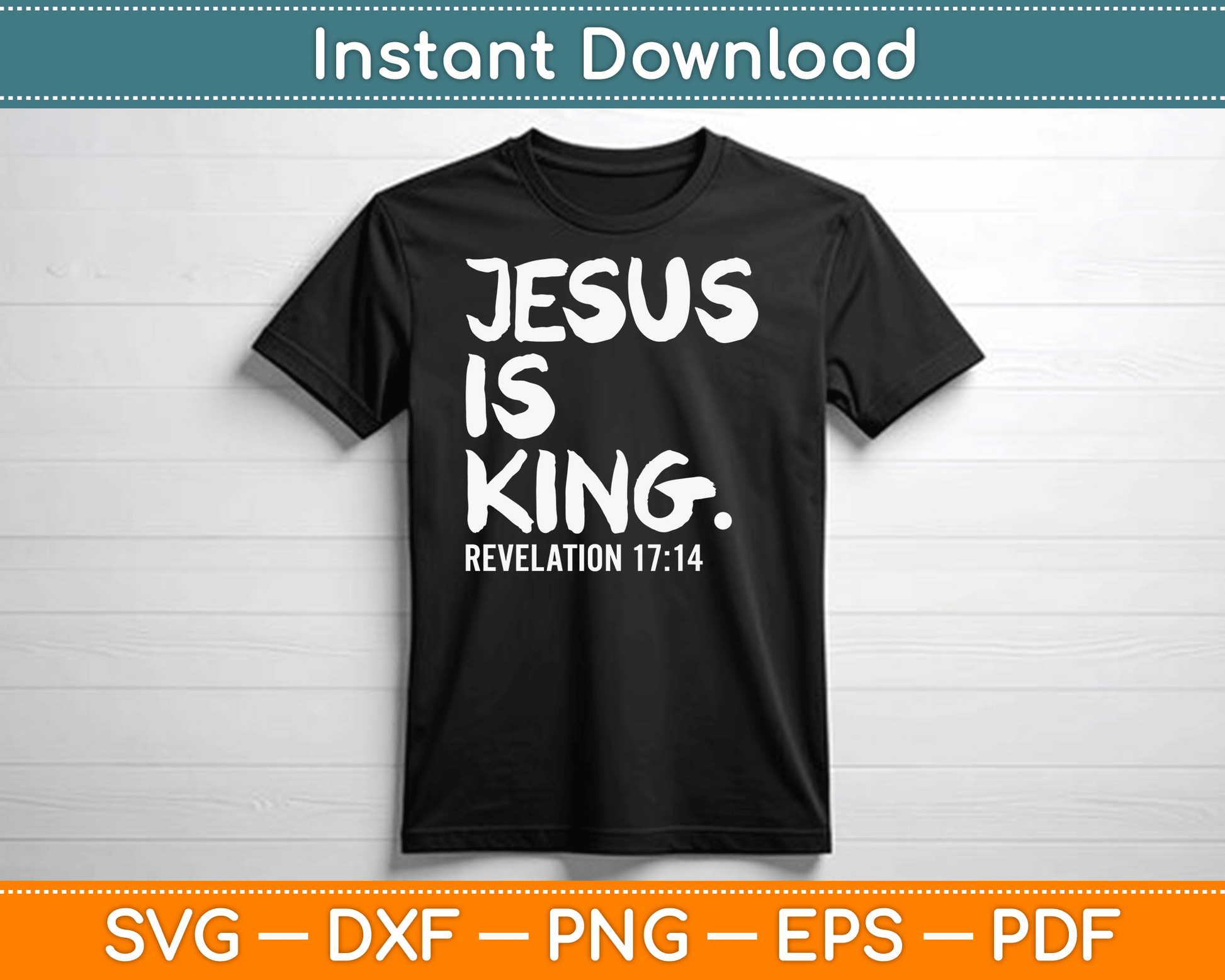 Jesus Is King Christmas Revelation Bible Religious Christian SVG Digital Cutting File