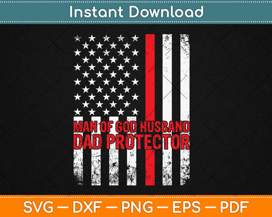 Jesus God Religious Man of God Husband Dad Protector Svg Digital Cutting File