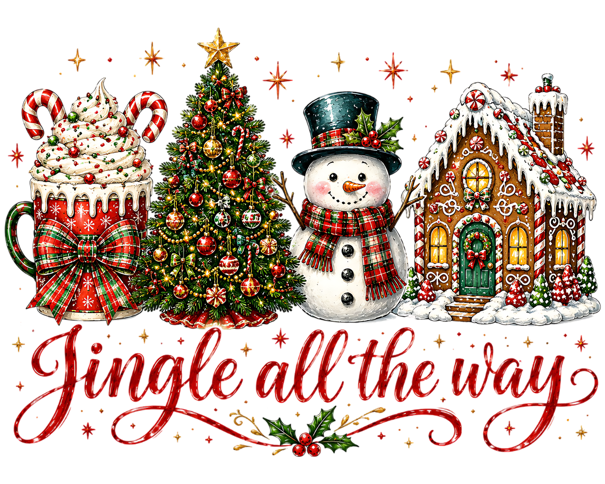 Jingle All The Way Christmas PNG