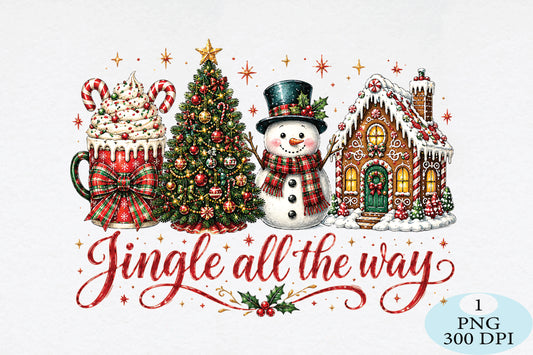 Jingle All The Way Christmas PNG