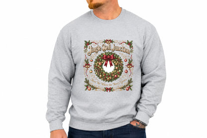 Jingle Bell Junction Christmas Wreath PNG