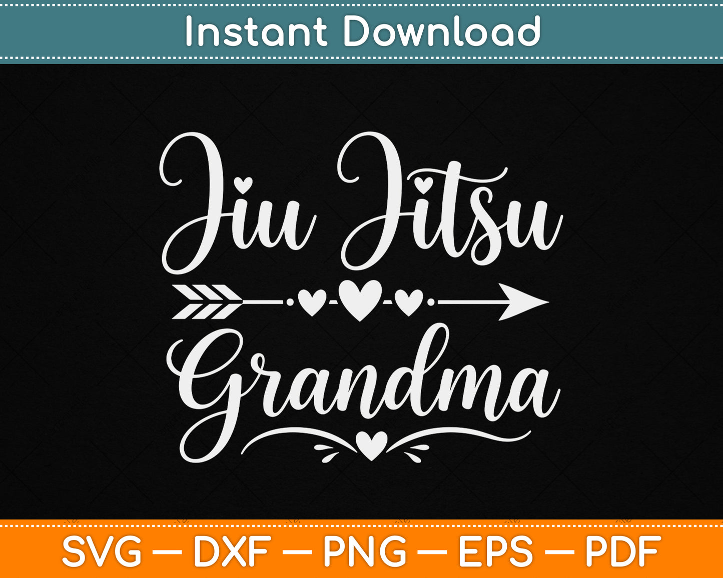 Jiu Jitsu Grandma SVG design for proud BJJ grandmothers and martial arts lovers