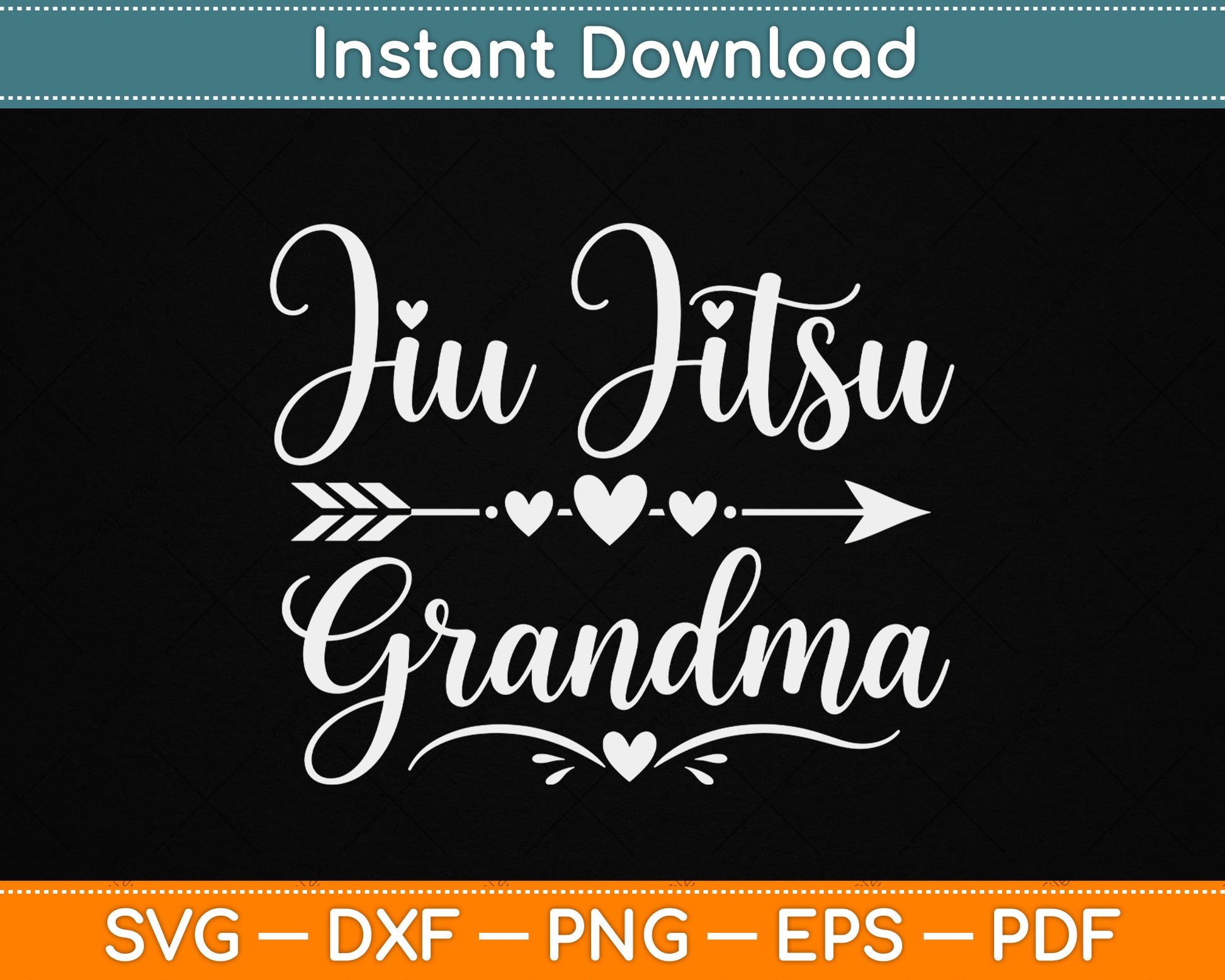 Jiu Jitsu Grandma SVG design for proud BJJ grandmothers and martial arts lovers