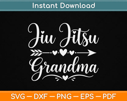 Jiu Jitsu Grandma SVG design for proud BJJ grandmothers and martial arts lovers