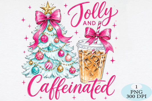 Jolly Caffeinated Christmas PNG
