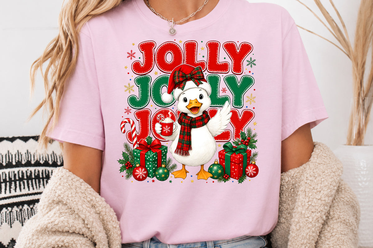 Jolly Christmas Goose PNG Sublimation