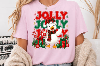 Jolly Christmas Goose PNG Sublimation