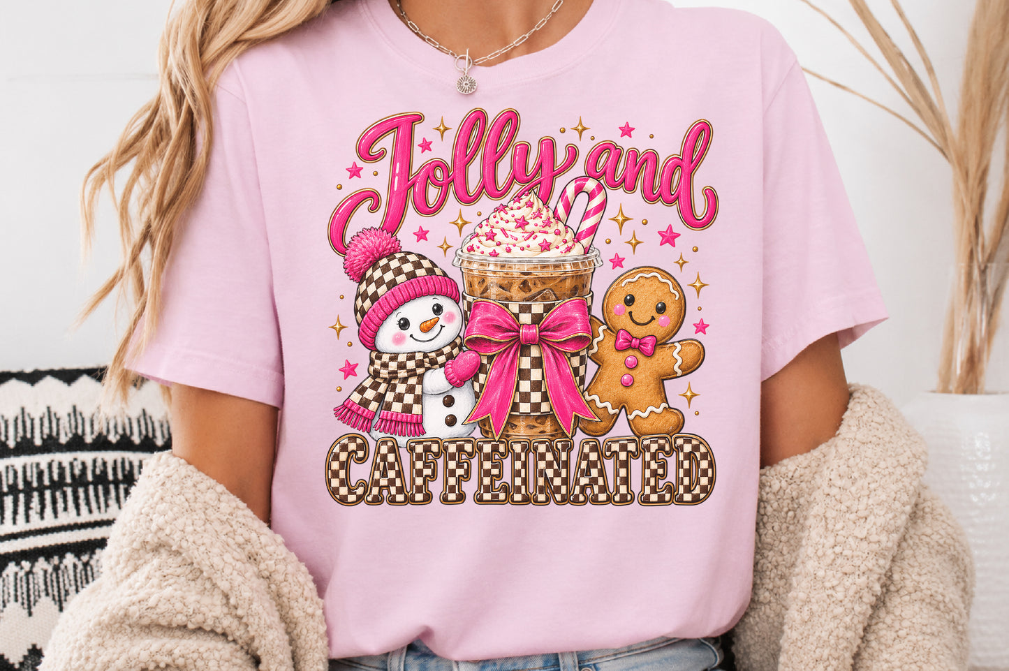 Jolly and Caffeinated Christmas PNG