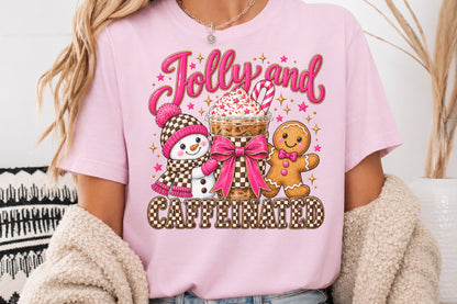 Jolly and Caffeinated Christmas PNG
