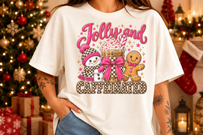 Jolly and Caffeinated Christmas PNG