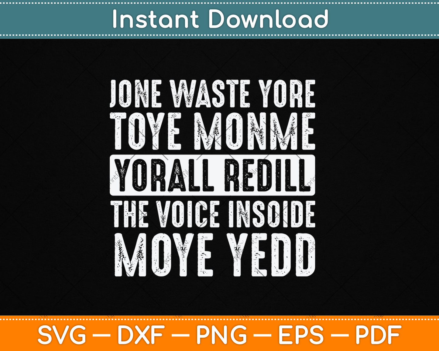 Jone Waste Yore Toye Monme Yorall Rediii Funny Svg Digital Cutting File
