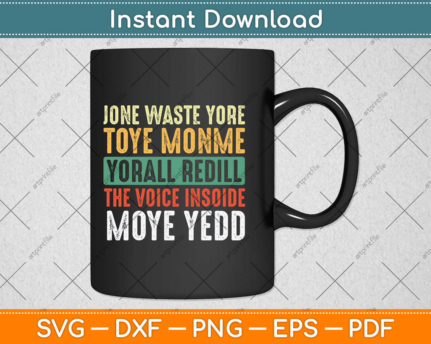 Jone Waste Yore Toye Monme Yorall Rediii Funny Vintage Svg Digital Cutting File
