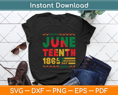 Juneteenth 1865 Freedom Day Celebrate Black History Svg Png Dxf Digital Cutting File