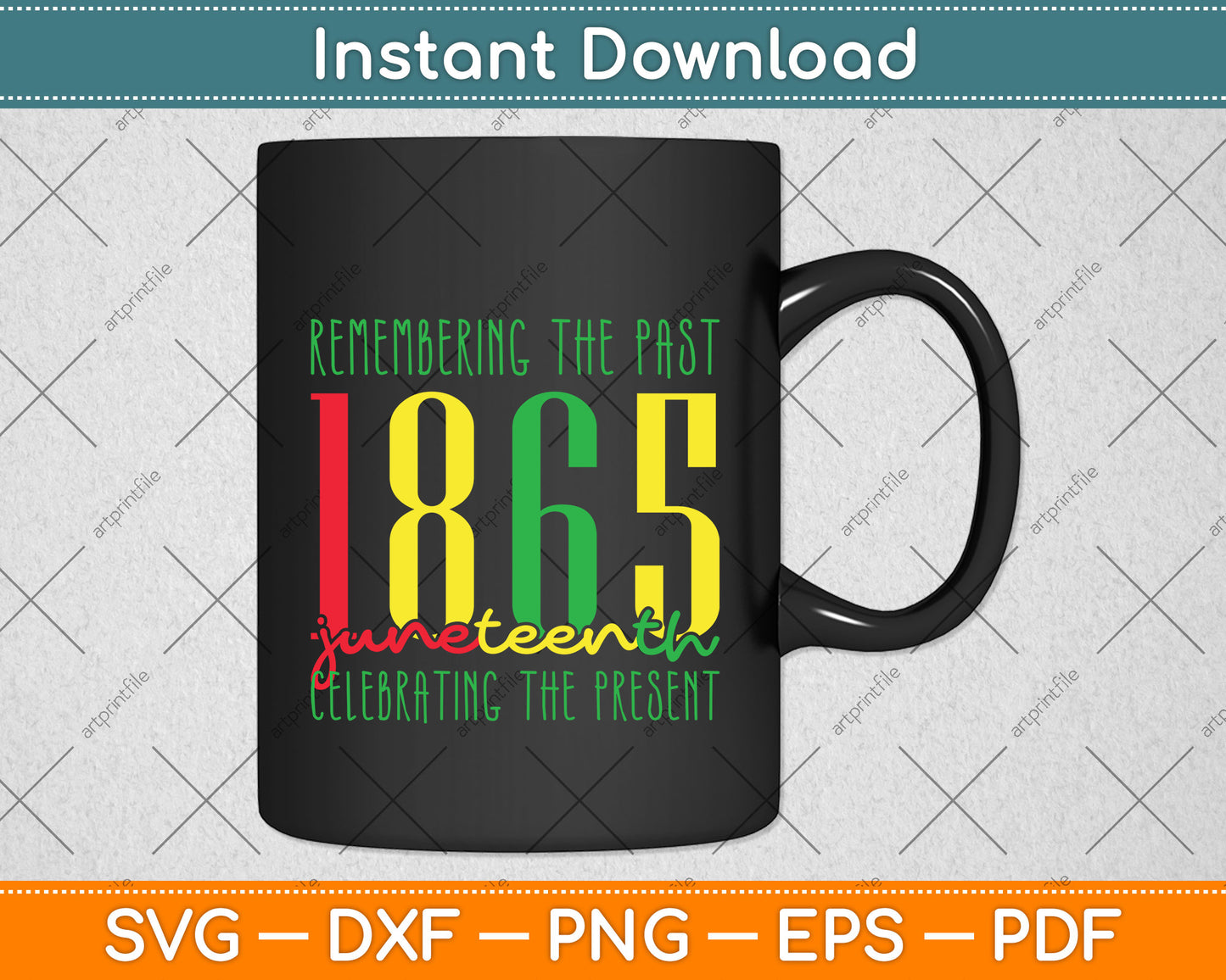 Juneteenth African American Black History 1865 Svg Png Dxf Digital Cutting File