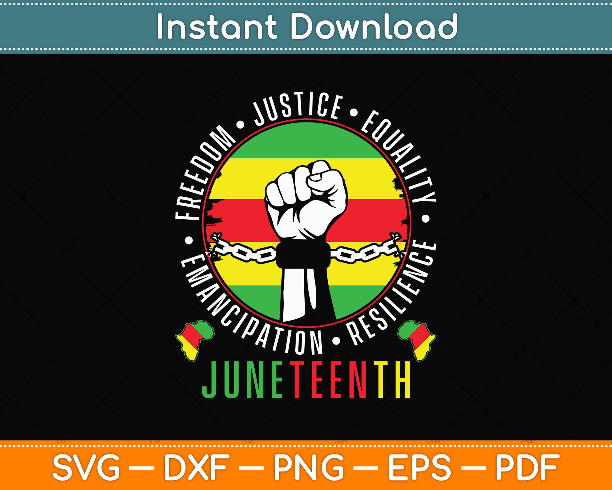 Juneteenth African American Black History 1865 Juneteenth Svg Digital Cutting File