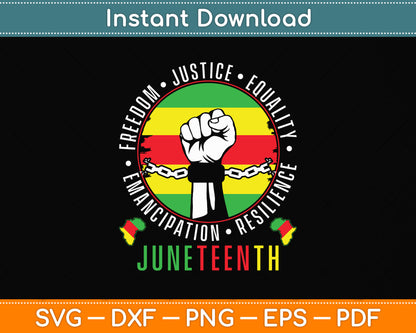 Juneteenth African American Black History 1865 Juneteenth Svg Digital Cutting File