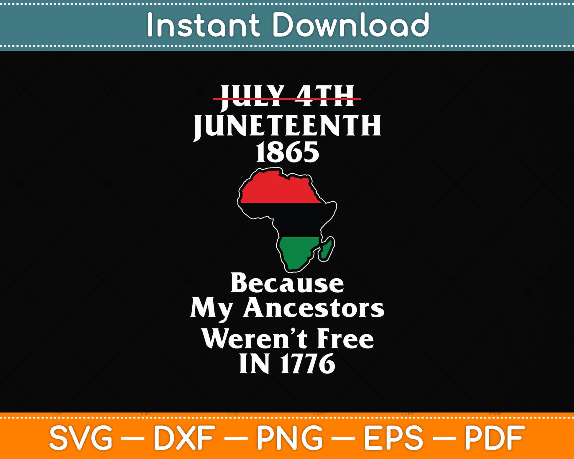 Juneteenth Ancestors Black African American Flag Pride Svg Png Dxf Digital Cutting File