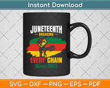 Juneteenth Breaking Every Chain Since 1865 African American Svg Digital Cutting File