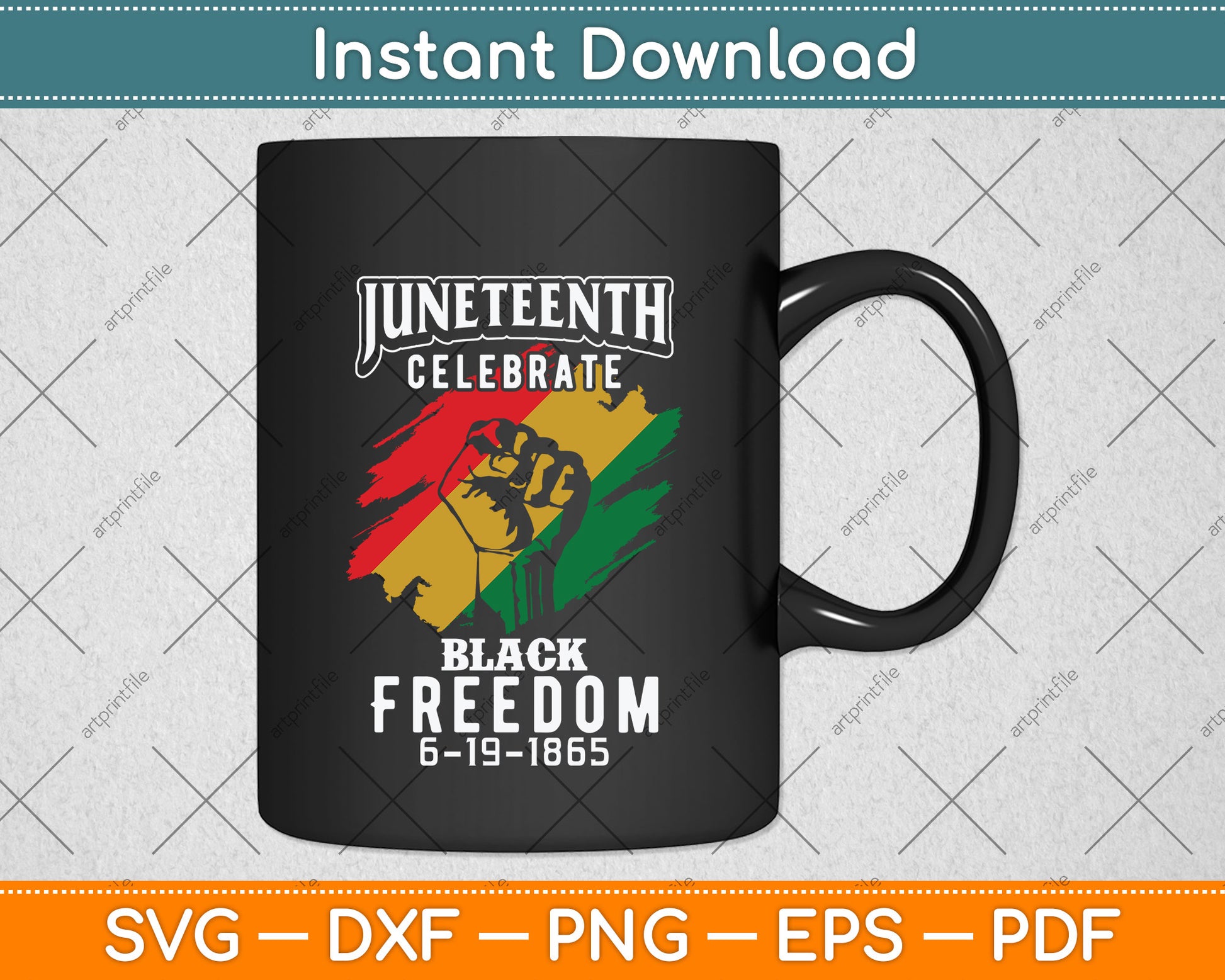 Juneteenth Celebrate Black Freedom Svg Png Dxf Digital Cutting File