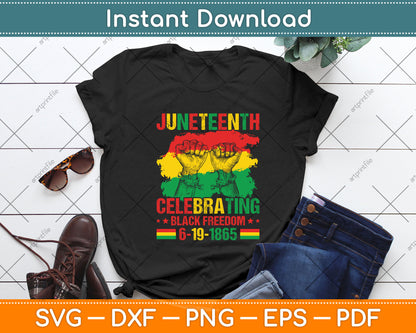 Juneteenth Celebrating Black Freedom 1865 African American Svg Digital Cutting File