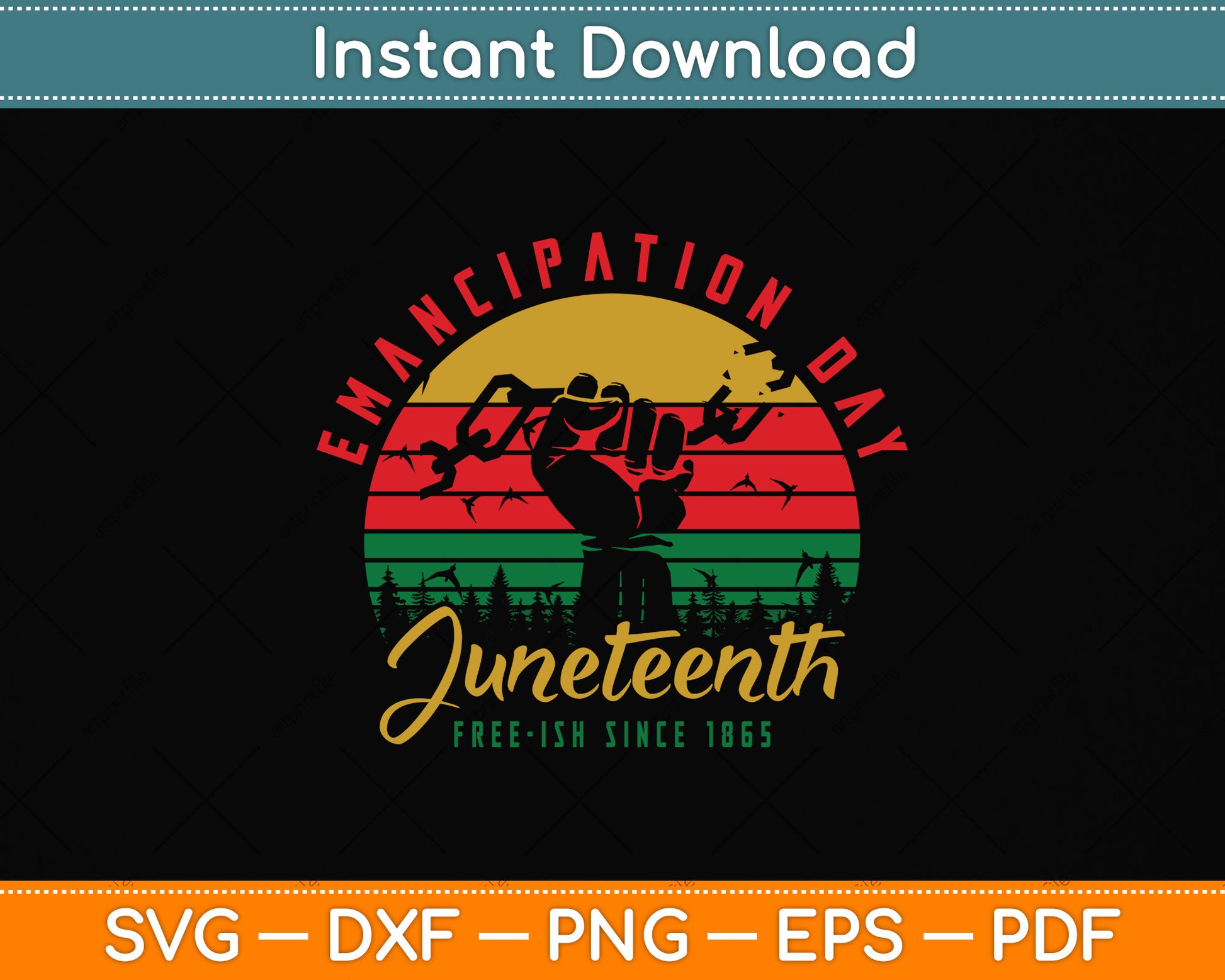 Juneteenth Emancipation Day Afro American Black History Svg Digital Cutting File