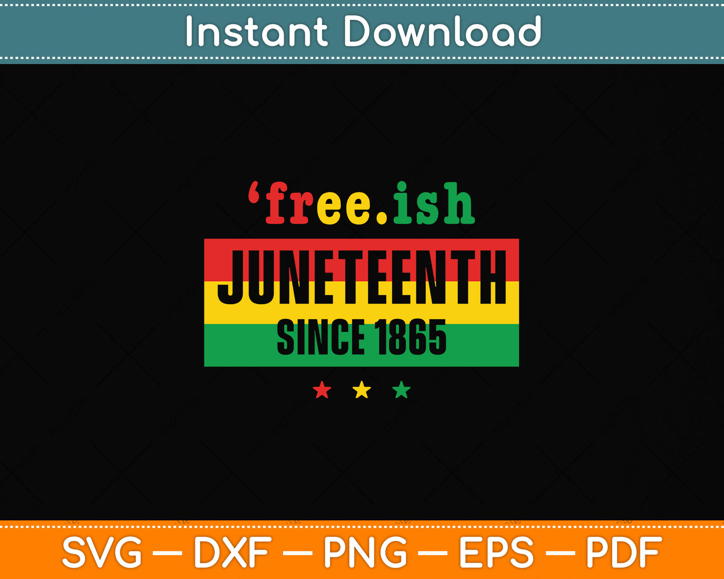 Juneteenth June 1865 Black History African American Freedom Svg Digital Cutting File