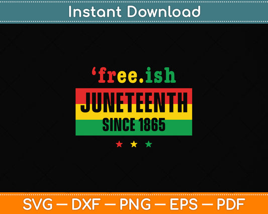 Juneteenth June 1865 Black History African American Freedom Svg Digital Cutting File