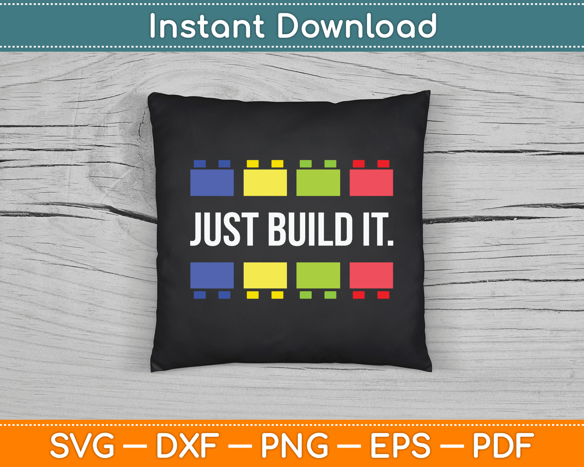 Just Build It Master Builder Construction SVG Digital Cutting File