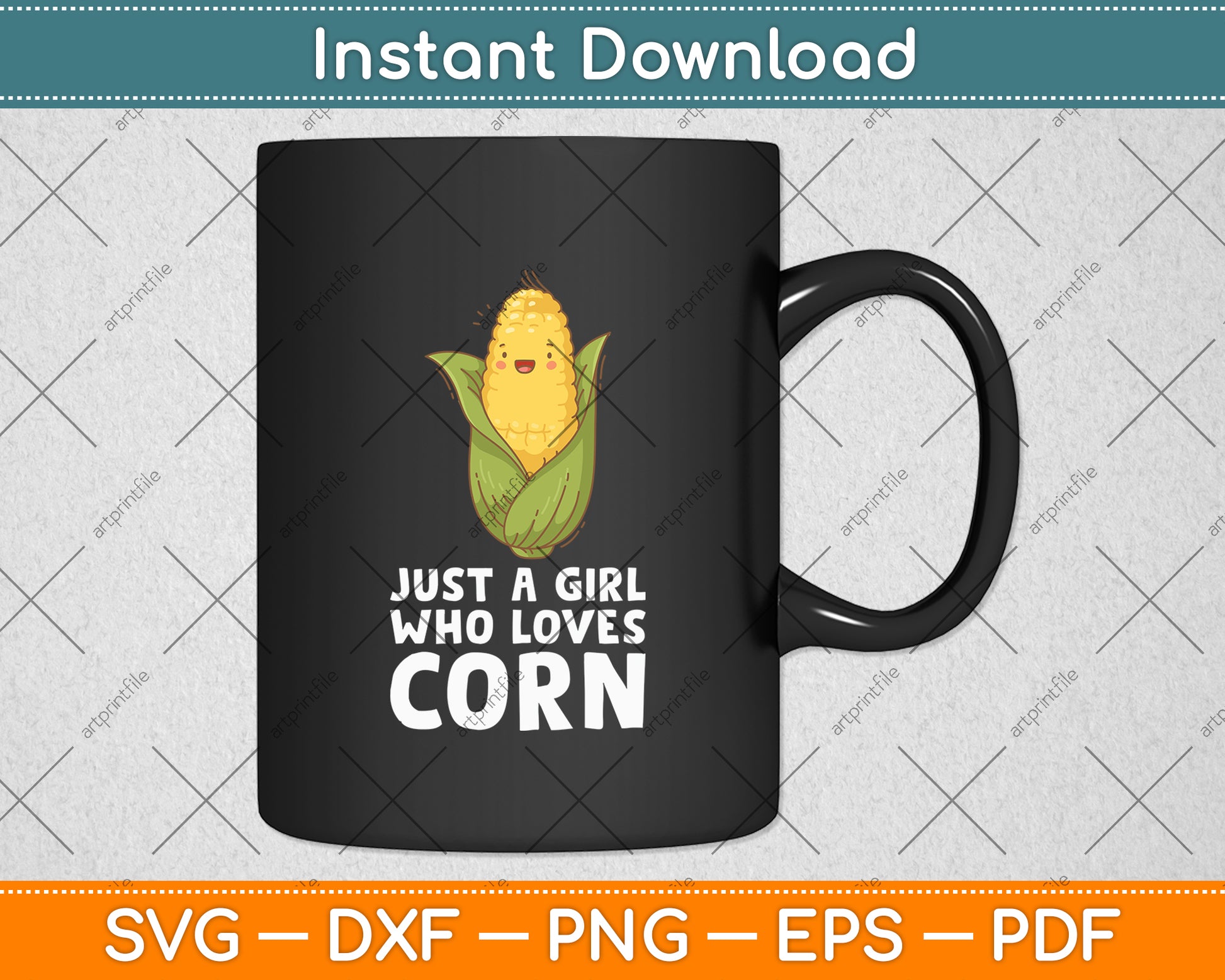 Just A Girl Who Loves Corn Svg Digital Cutting File
