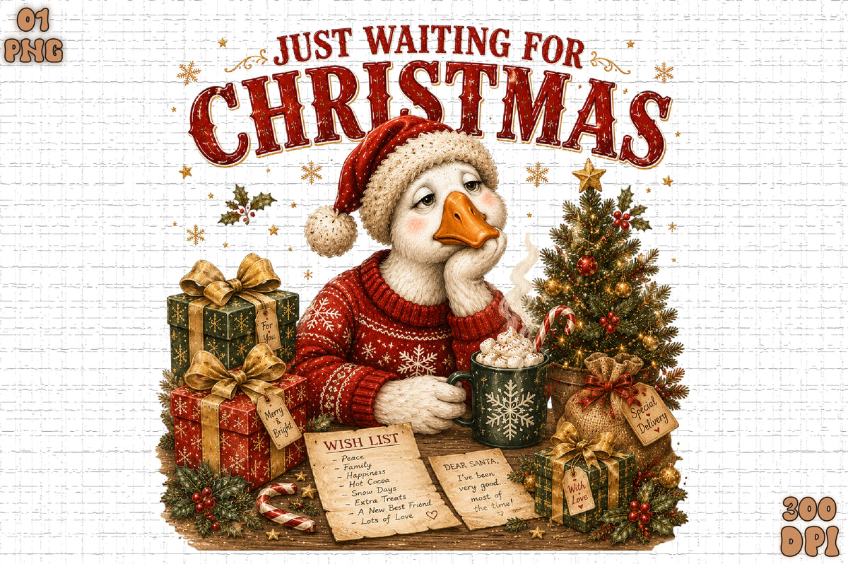 Just Waiting for Christmas PNG