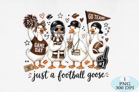 Just a Football Goose Game Day PNG Funny Football Design