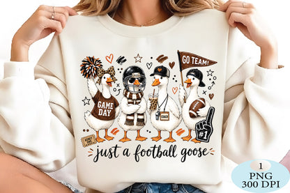 Just a Football Goose Game Day PNG Funny Football Design