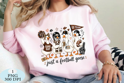 Just a Football Goose Game Day PNG Funny Football Design