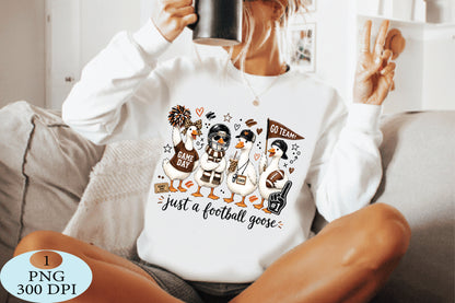 Just a Football Goose Game Day PNG Funny Football Design