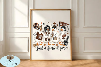 Just a Football Goose Game Day PNG Funny Football Design