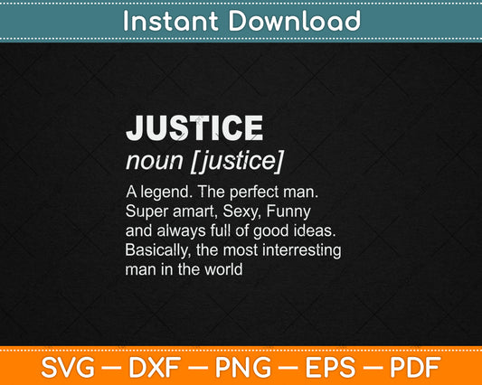 Justice Definition Svg Digital Cutting File