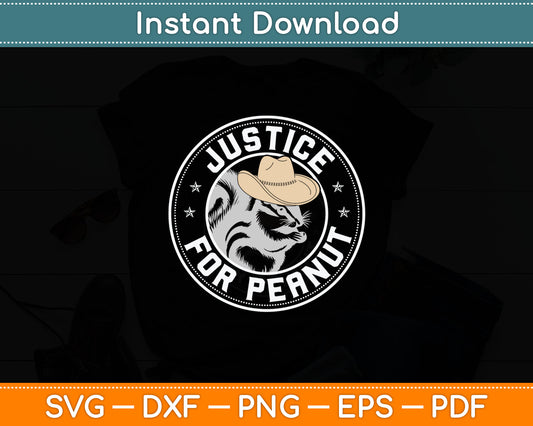 Justice For Peanut Squirrel Svg Digital Cutting File