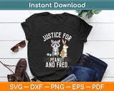 Justice For Peanut and Fred - Peanut Squirrel Fred Raccoon Svg Digital Cutting File