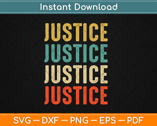 Justice Name Vintage Svg Digital Cutting File