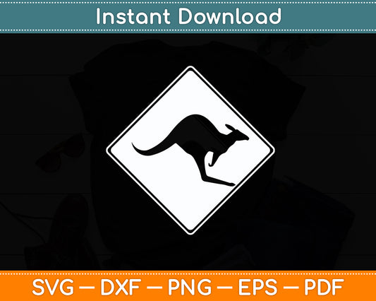 Kangaroo Love Silhouette Marsupial Lovers Svg Png Dxf Digital Cutting File