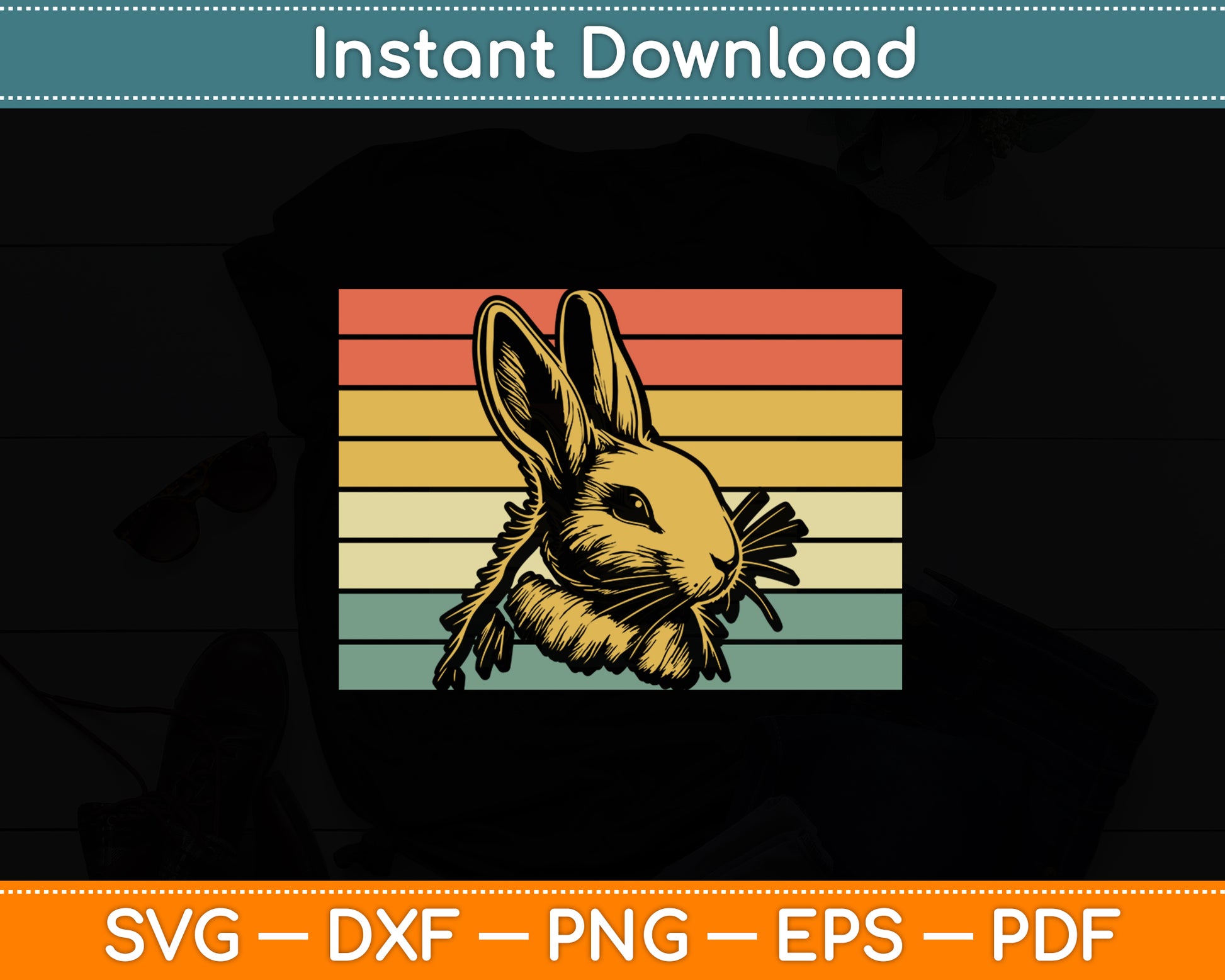 Kangaroo Lover Animal Lovers Animal Retro Vintage Svg Png Dxf Digital Cutting File