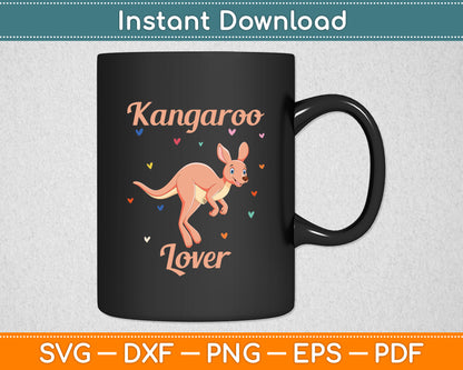 Kangaroo Lover Australia Animal Kangaroos Svg Png Dxf Digital Cutting File